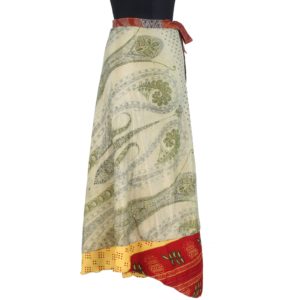 Vintage Silk Magic Wrap Skirt SW1193