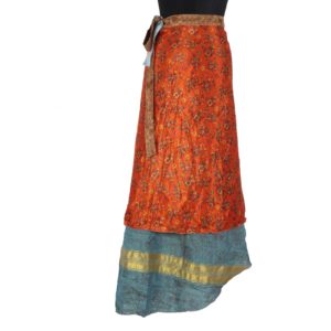 Vintage Silk Magic Wrap Skirt SW1195