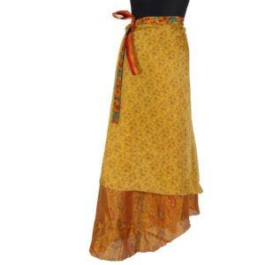 Vintage Silk Magic Wrap Skirt SW1196