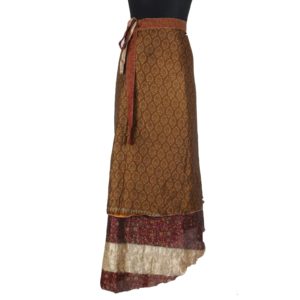 Vintage Silk Magic Wrap Skirt SW1197