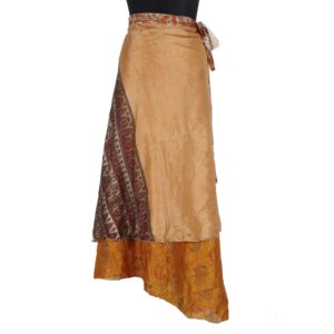 Vintage Silk Magic Wrap Skirt SW1198