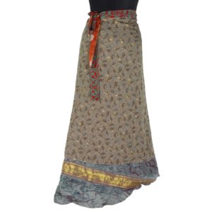 Vintage Silk Magic Wrap Skirt SW1199