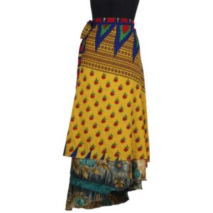 Vintage Silk Magic Wrap Skirt SW120