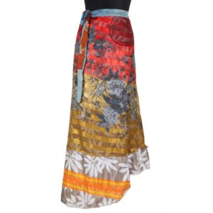 Vintage Silk Magic Wrap Skirt SW1201
