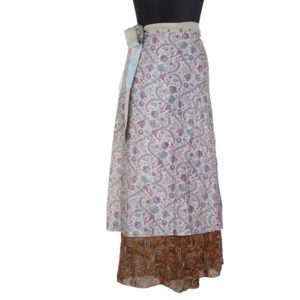 Vintage Silk Magic Wrap Skirt SW1203