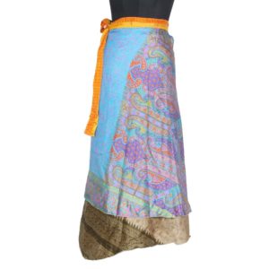 Vintage Silk Magic Wrap Skirt SW1205