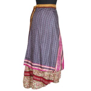 Vintage Silk Magic Wrap Skirt SW1208
