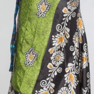 Vintage Silk Magic Wrap Skirt SW1210