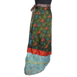 Vintage Silk Magic Wrap Skirt SW1212