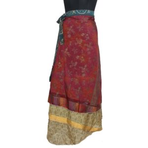 Vintage Silk Magic Wrap Skirt SW1217