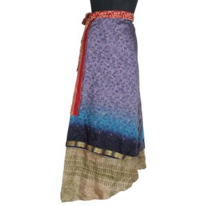 Vintage Silk Magic Wrap Skirt SW1218