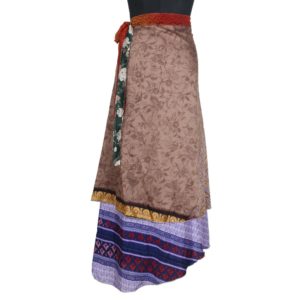 Vintage Silk Magic Wrap Skirt SW1226