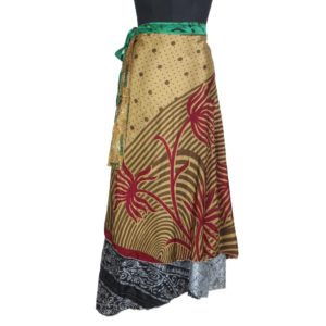 Vintage Silk Magic Wrap Skirt SW1228