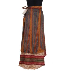 Vintage Silk Magic Wrap Skirt SW123