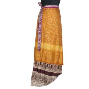 Vintage Silk Magic Wrap Skirt SW1231
