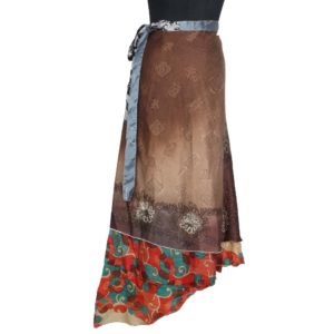 Vintage Silk Magic Wrap Skirt SW1236