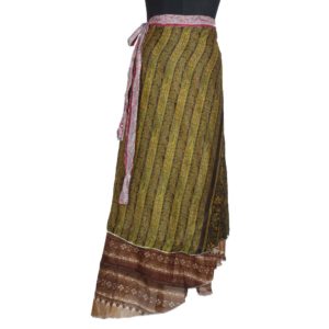 Vintage Silk Magic Wrap Skirt SW1240