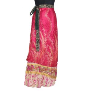 Vintage Silk Magic Wrap Skirt SW1243