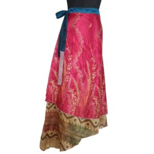 Vintage Silk Magic Wrap Skirt SW1244