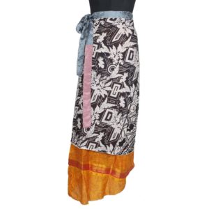 Vintage Silk Magic Wrap Skirt SW1245