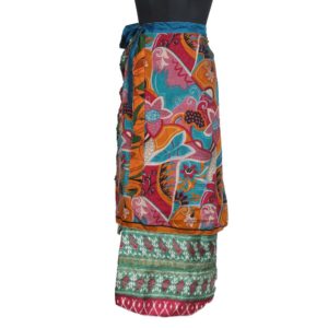 Vintage Silk Magic Wrap Skirt SW1248