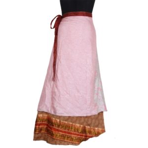 Vintage Silk Magic Wrap Skirt SW125