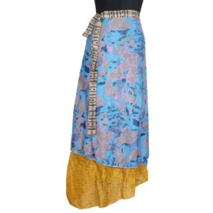 Vintage Silk Magic Wrap Skirt SW1257