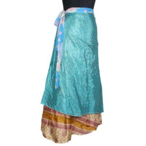 Vintage Silk Magic Wrap Skirt SW1258