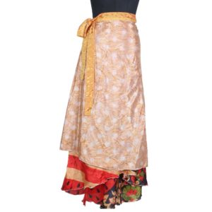 Vintage Silk Magic Wrap Skirt SW1262