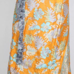 Vintage Silk Magic Wrap Skirt SW1267