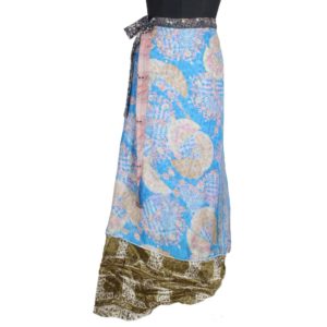 Vintage Silk Magic Wrap Skirt SW1268