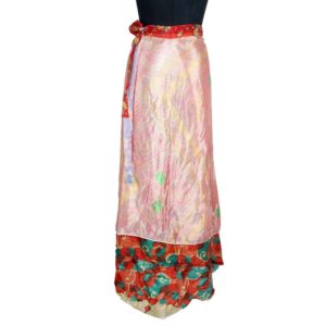 Vintage Silk Magic Wrap Skirt SW1269