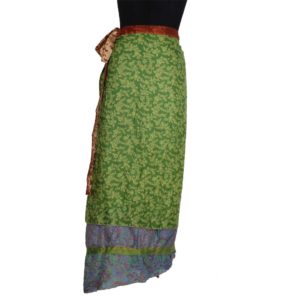 Vintage Silk Magic Wrap Skirt SW127