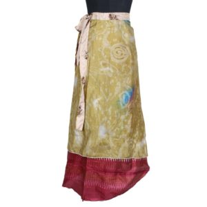 Vintage Silk Magic Wrap Skirt SW1271