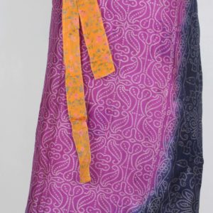 Vintage Silk Magic Wrap Skirt SW1283