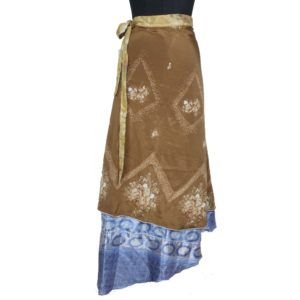 Vintage Silk Magic Wrap Skirt SW1284