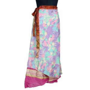 Vintage Silk Magic Wrap Skirt SW1291