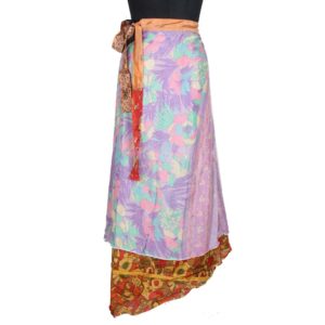 Vintage Silk Magic Wrap Skirt SW1292