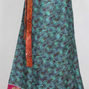 Vintage Silk Magic Wrap Skirt SW1293
