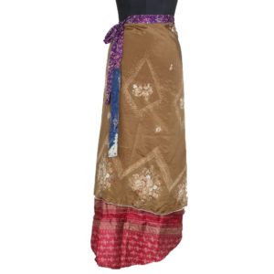 Vintage Silk Magic Wrap Skirt SW1295