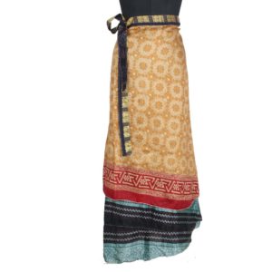 Vintage Silk Magic Wrap Skirt SW1304