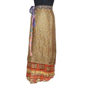Vintage Silk Magic Wrap Skirt SW1309