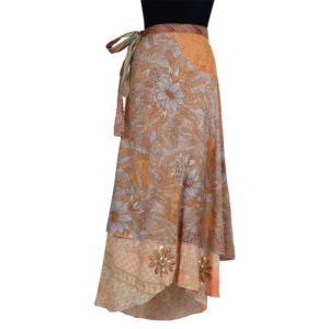 Vintage Silk Magic Wrap Skirt SW131