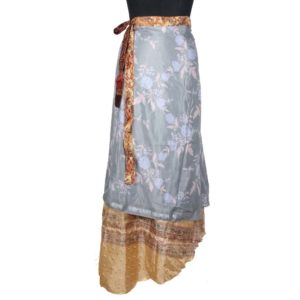 Vintage Silk Magic Wrap Skirt SW1311