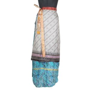 Vintage Silk Magic Wrap Skirt SW1313