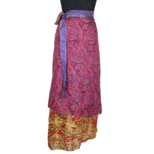 Vintage Silk Magic Wrap Skirt SW1314