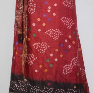 Vintage Silk Magic Wrap Skirt SW1317