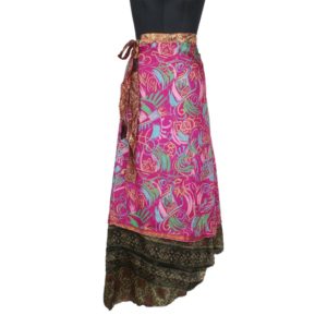 Vintage Silk Magic Wrap Skirt SW1318