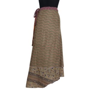 Vintage Silk Magic Wrap Skirt SW132