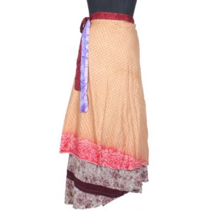 Vintage Silk Magic Wrap Skirt SW1323